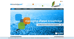 Desktop Screenshot of knowledgepark-ag.de